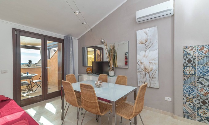La Maddalena Apartment | Holiday Apartment "C 306 Attico Puntavilla Mare" with Sea View