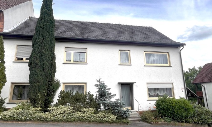 Ebersdorf bei Coburg House | Holiday Home 'Idyllische Bauernhof' with Shared Terrace, Private Garden and Wi-Fi