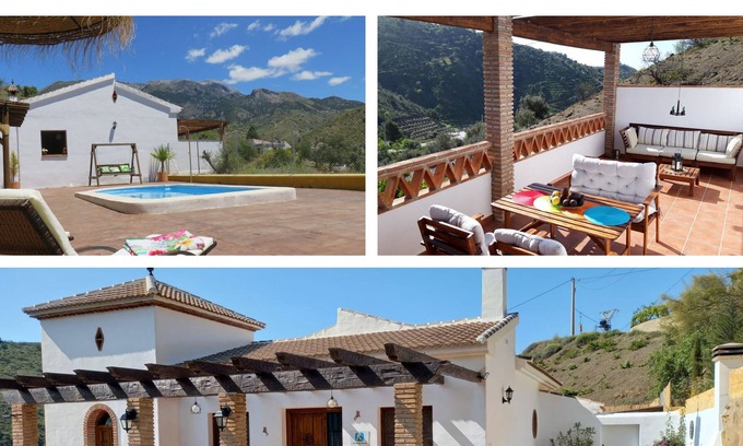 Canillas de Aceituno House | Holiday Home 'Casa Clara' with Beautiful Views, Pool, Terrace & Wi-Fi