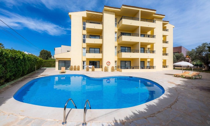 Son Servera House | Holiday Home 'Apto Con Terraza 402' with with Shared Pool, Private Terrace and Air Conditioning