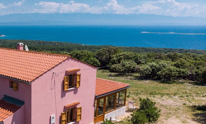 Belej House | Holiday home BLUE with beautiful sea wiev in the nature on island Cres