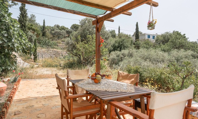 Kalymnos House | Holiday Home 'Boutique Stone Cottage' with Sea View, Wi-Fi and Air Conditioning