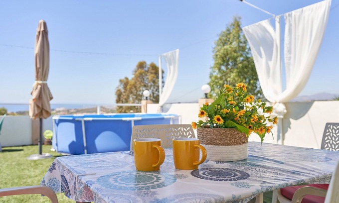 Algarrobo House | Holiday Home 'El Cortijo' with Sea View, Private Pool and Private Terrace