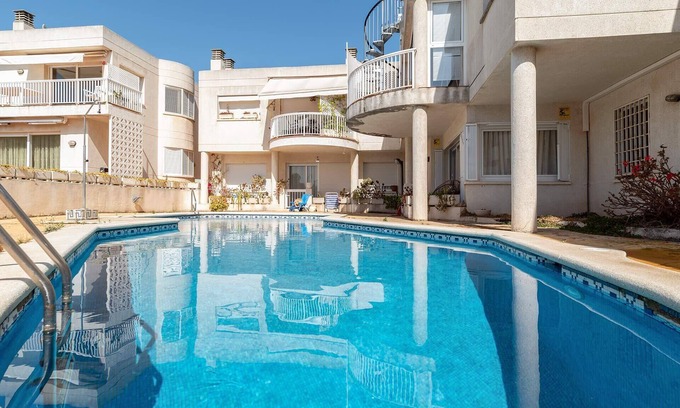 Sitges House | Holiday Home "House in first line of sea" with Garden, Terrace & Shared Pool