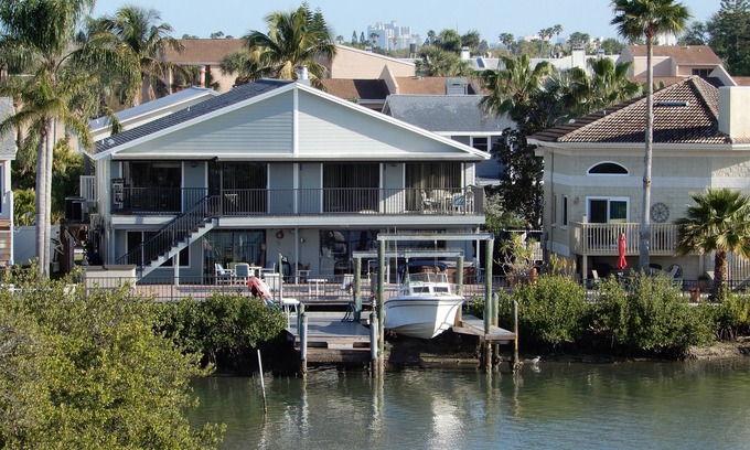Indian Rocks Beach House | Home away from home but with dolphins and manatees in your back yard. n