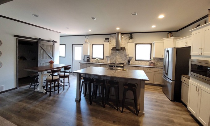 New Lisbon House | Home near Castle Rock Lake with game room, located on ATV and snowmobile trails