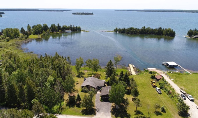Hessel House | Home on Lake Huron Within Walking Distance to Downtown Hessel