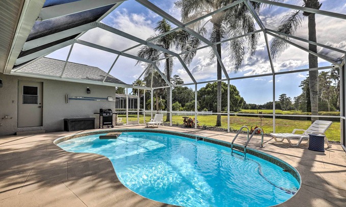 Palm Harbor House | Home w/Pool & Golf Course Views in Palm Harbor!