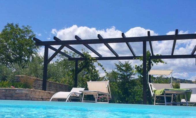 Montalto delle Marche Apartment | Homerez - Appartement for 2 ppl. with shared pool at Montalto delle Marche