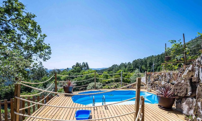 Mondim de Basto House | Homerez - House for 2 ppl. with shared pool and garden at Vilar de Ferreiros