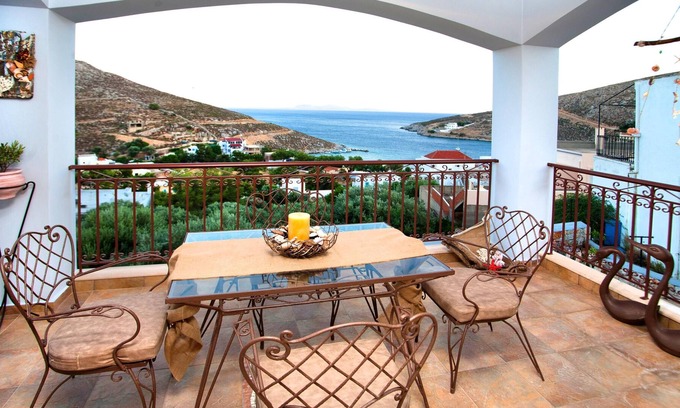 Vlychadia House | Homerez - House 350 m away from the beach for 6 ppl. with sea view at Kalymnos