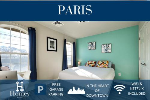 Downtown Salt Lake City Apartment | HOMEY PARIS - NEW/Free garage parking/Downtown Salt Lake City