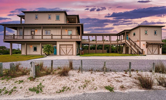 Cape San Blas House | Hot Tub & Fire Pit | Only a 4-minute walk to beach-private beach access