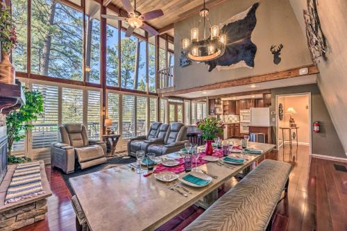 Ruidoso House | Hot Tub, Game Room and Sauna Ruidoso Hideaway!