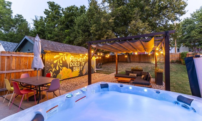 Benson House | Hot tub in beautiful backyard!