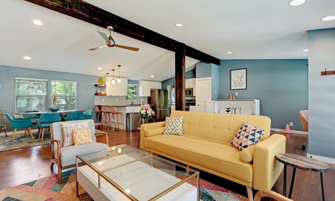 Rosewood House | Hot Tub, Yard - Mins to Downtown + East ATX Bars
