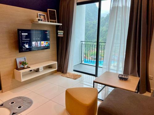 Ulu Kinta Apartment | Hotspring 2 Room Suite @ Sunway Onsen with Theme Park View 4 to 6 pax