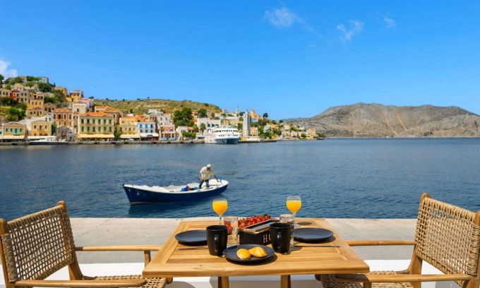 Symi Apartment | House is located on the 1st line in the port