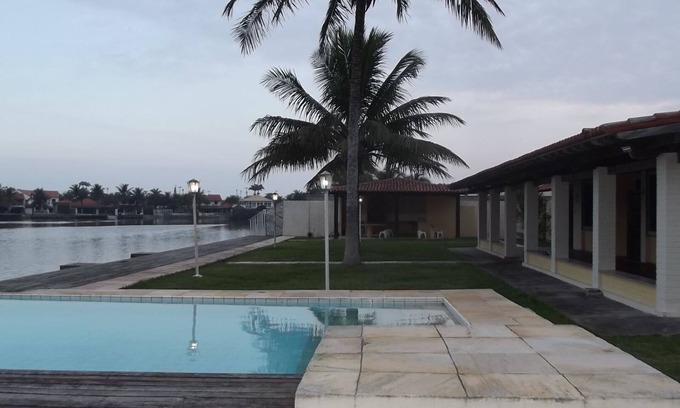 Ogiva House | House Luxury Warhead Cabo Frio, with pool, barbecue, fireplace, grassy field
