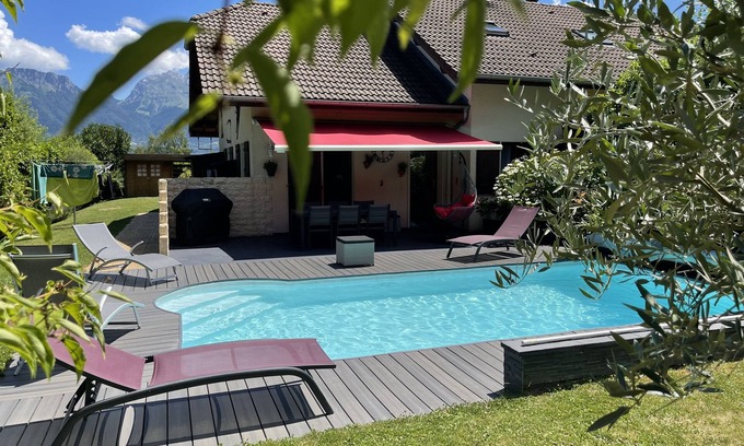 Saint-Jorioz House | House with heated pool and breathtaking Mountain View'sDiscount on the last week