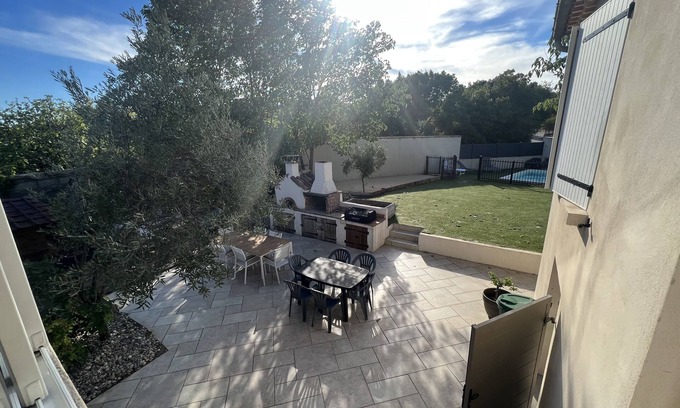 Vezenobres House | House with swimming pool in magnificent listed village