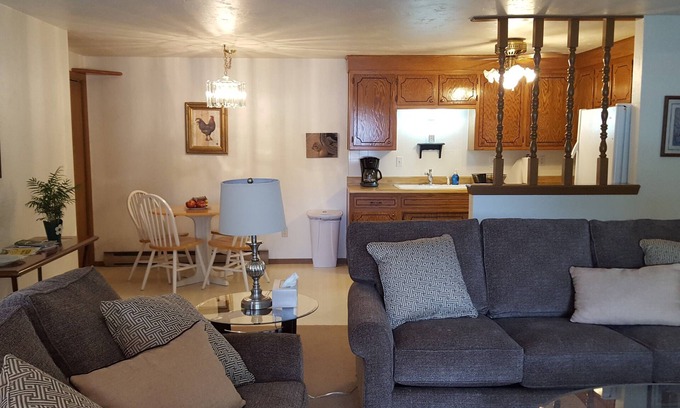 Ashwaubenon Condo | Huge Condo! Private Garage! WiFi. OPEN CONCEPT. Max 1 person, or 1 couple.