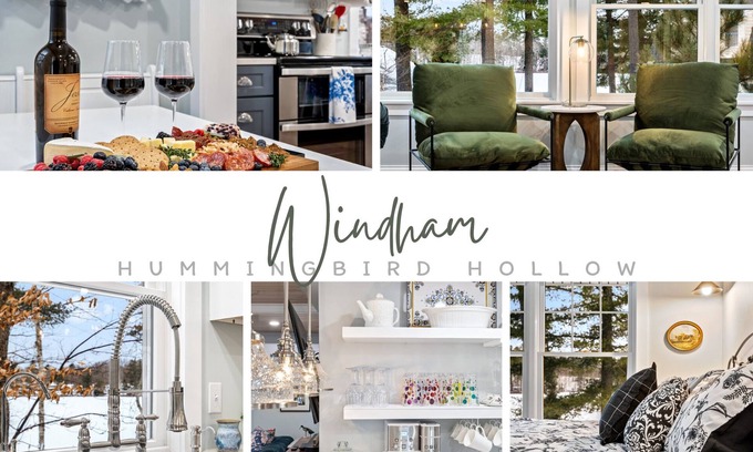 Windham House | Hummingbird Hollow: 4BR, Lakefront, Private Beach