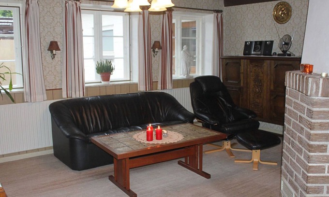 Nordborg House | Hus Gammeldags in a charming village location on Als, with four bedrooms and fireplace