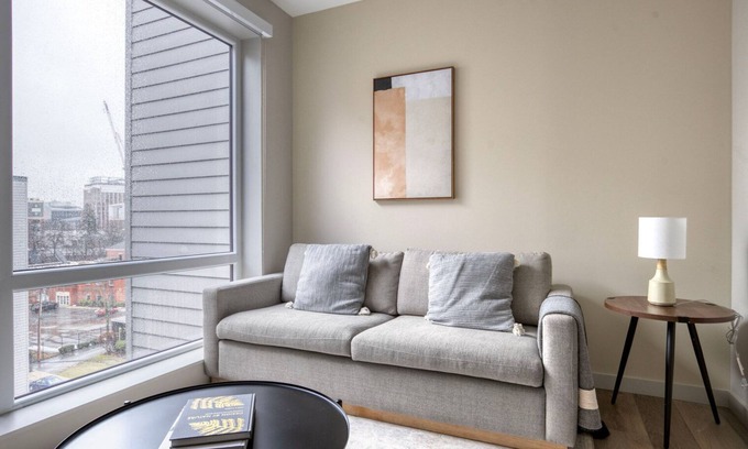 Boston Apartment | Ideal Brighton Jr 1BR w/Gym & Laundry, on the River, by Blueground