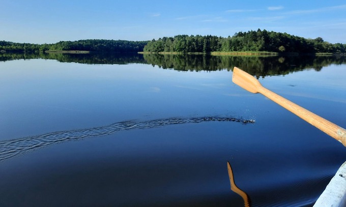 Wittstock/Dosse House | Idyll at the Baalsee bungalow, sleeping barrel and rowing boat