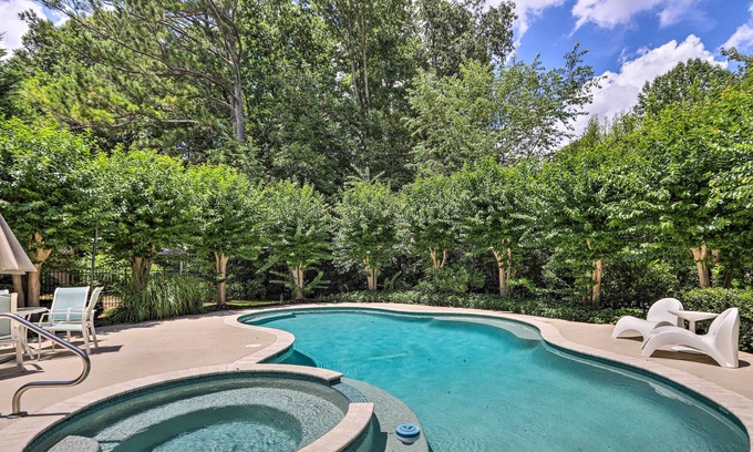 Alpharetta House | Idyllic Alpharetta Retreat w/ Heated Spa and Pool