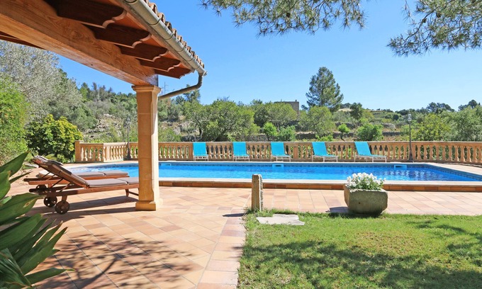 Alaro House | Idyllic country house with a beautiful view, garden, large pool oasis, WiFi
