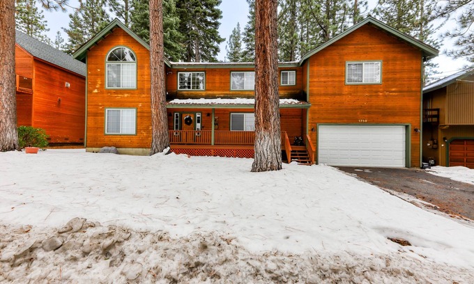 Montgomery Estates House | Idyllic nature retreat near skiing with large yard, fireplace, deck, & game room