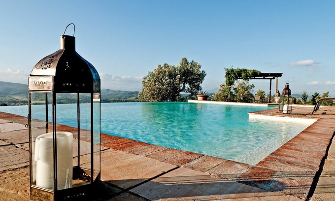 Montelupo Fiorentino Villa | Il Girasole is a cosy 2 bedroom holiday villa in Tuscany with private pool and panoramic view of.