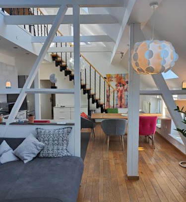 Werden Apartment | Im Löwental Galeriewohnung an der Ruhr, 2 Schlafzimmer auf 2 Ebenen