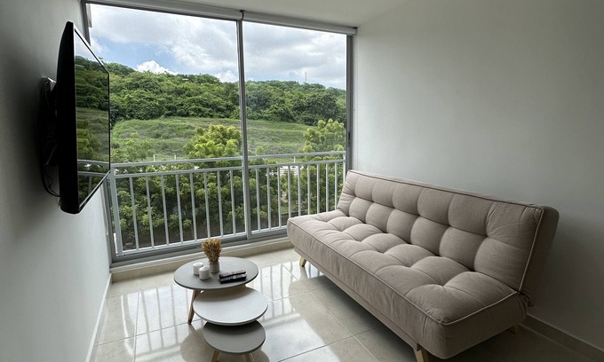 Barranquilla Apartment | Increíble Apartamento de 2 Habitaciones con Vista Verde