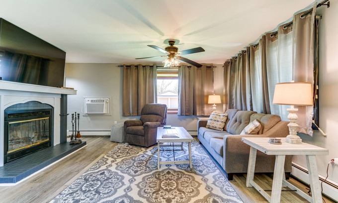 Lakeview House | Indian Lake Vacation Rental w/Fire Pit & Sauna