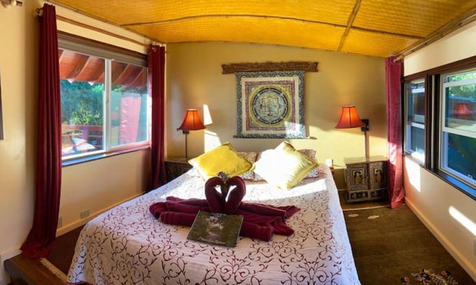 Haiku House | Indian Room at Maui Eco Retreat: Ocean, Waterfall, & Scenic Hiking Trails!