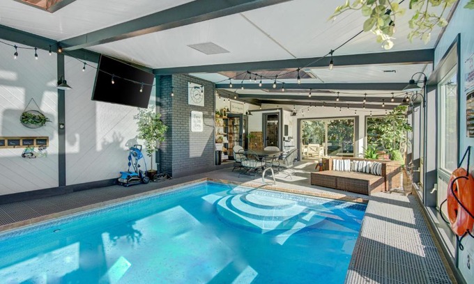Loveland House | Indoor Pool and Hot Tub on Golf Course