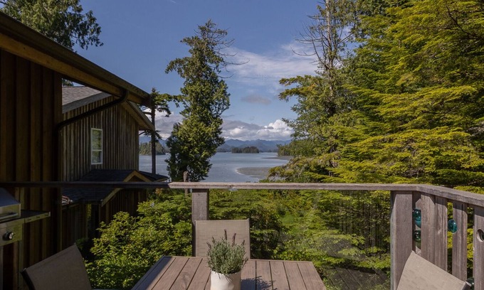 Tofino Cabin | Inlet view carriage house, private hot tub, 2 bedroom/2 bath