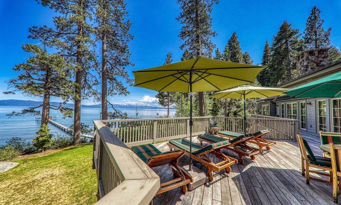 Tahoe Woods House | Inspiration Lakefront By Tahoe Getaways - Estate w A/C, Pier and Buoy & Professionally Designed