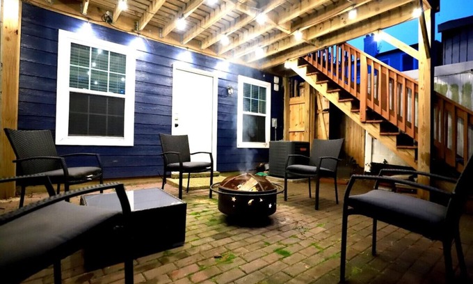 Northeast Apartment | Irie Blue: 4/20-Friendly Oasis w/ Patio & Firepit