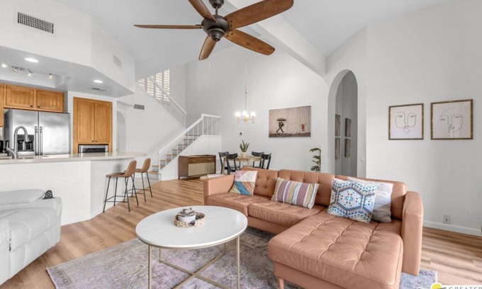 Palm Desert Condo | Ironwood Mid Century lux renovation with private Jacuzzi and decks