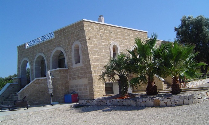 Carovigno Villa | Modern family villa with large swimming pool, covered terrace and huge sea views
