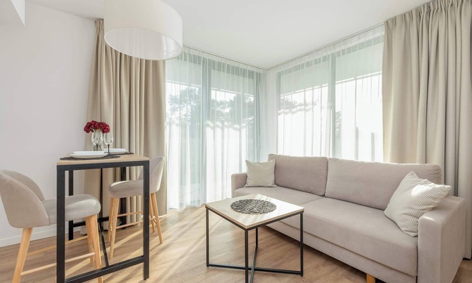 Mielno Apartment | Jantaris B21 | Studio near Beach | Fitness
