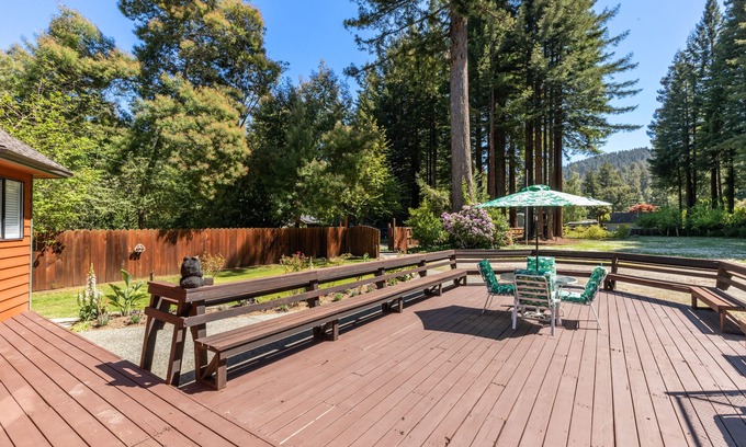 Hiouchi Cabin | Jed smith cabin with tennis and pickle ball courts.