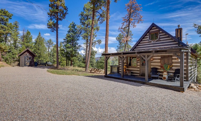 Jemez Springs Cabin | Jemez Springs Cabin w/Stunning Mtn Views!