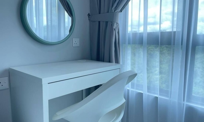Downtown Kota Kinabalu Apartment | Jesselton Quay, Entire Apartment, 2Bedrooms, 4-5pax, Mountain View