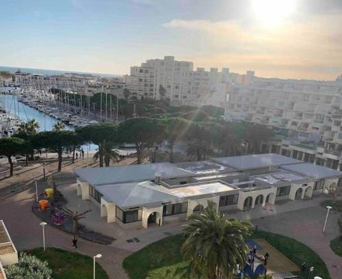 Carnon-Plage Apartment | Joli studio vue mer et port