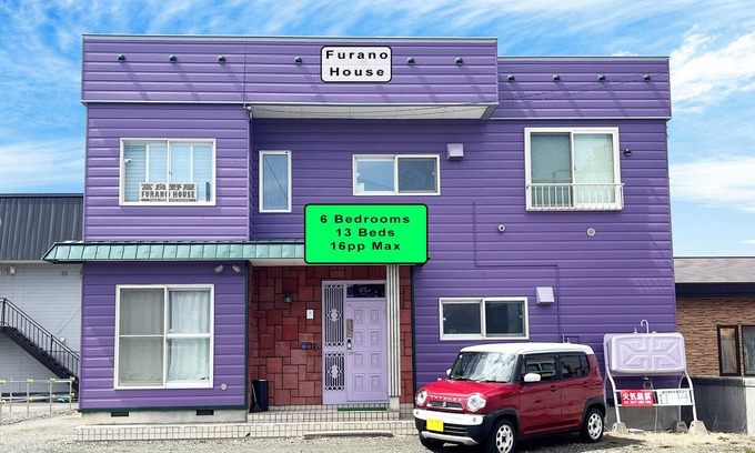 Furano House | JR, 6 Bedrooms House, 13 Beds, Parking, Netflix